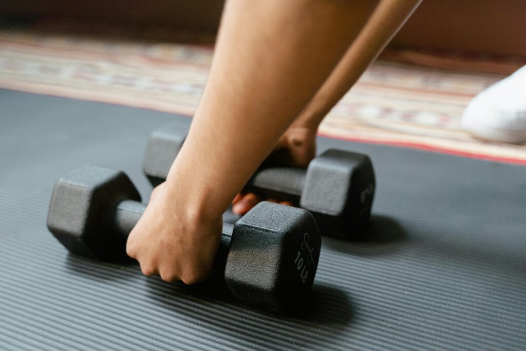 Dumbbells to support menopause health and longevity